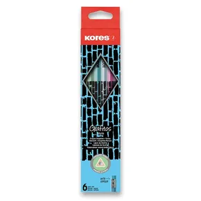Kores Cracked Style HB Bleistift, Farbmix